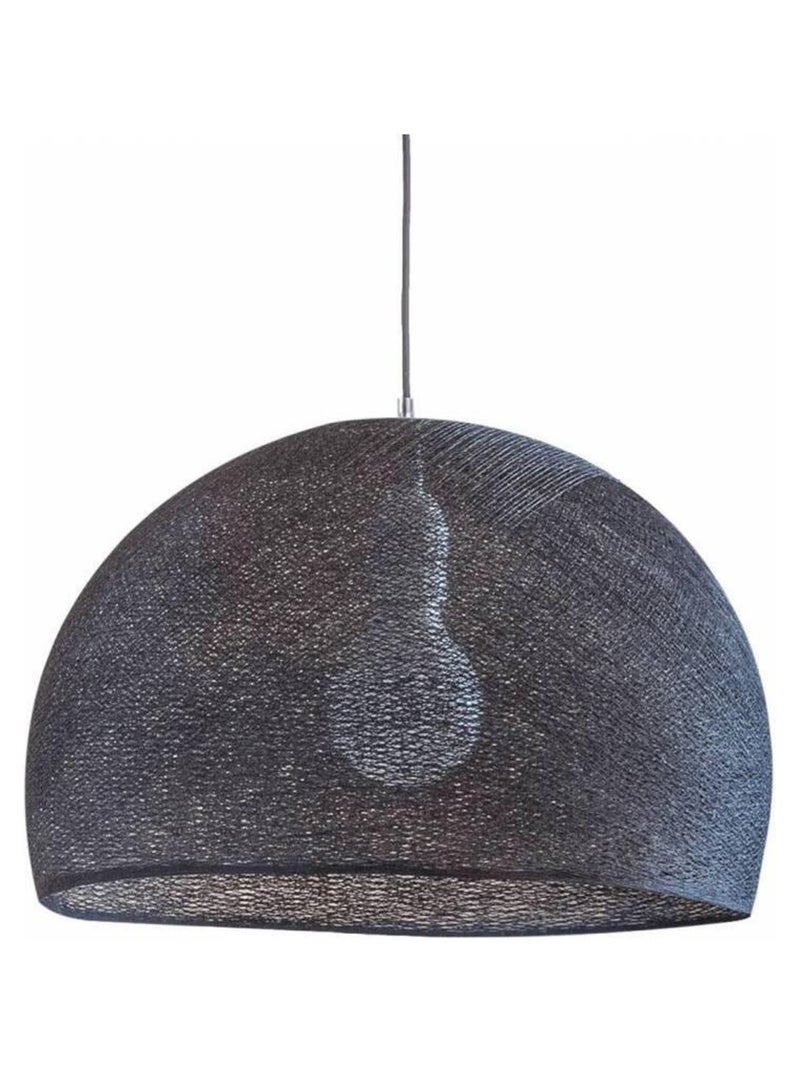 Abat-jour coupole anthracite 67 avec suspension simple gris anthracite - Kiabi