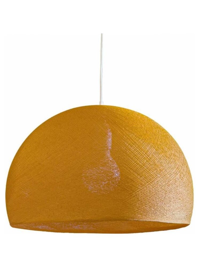 Abat-jour coupole camel 67 avec suspension Jaune moutarde - Kiabi