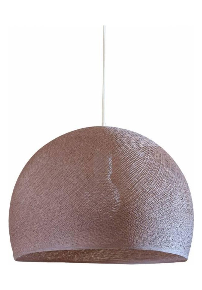 Abat-jour coupole nude 50 et sa suspension simple Vieux rose - Kiabi