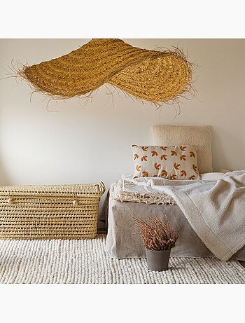 Abat-jour parasol doum fibre de palmier