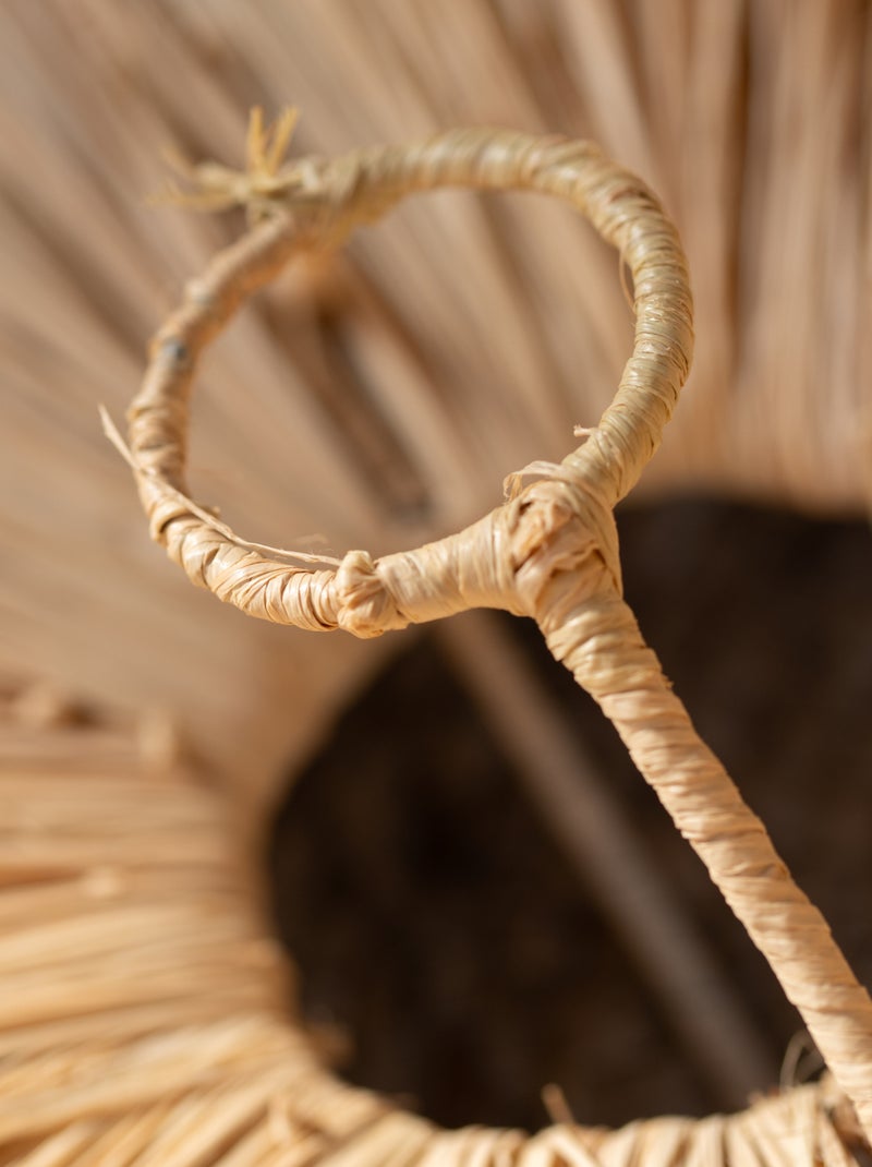 Abat-jour parasol raphia Japandi Beige - Kiabi