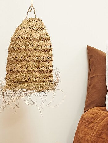 Abat-jour tube fibre de palmier