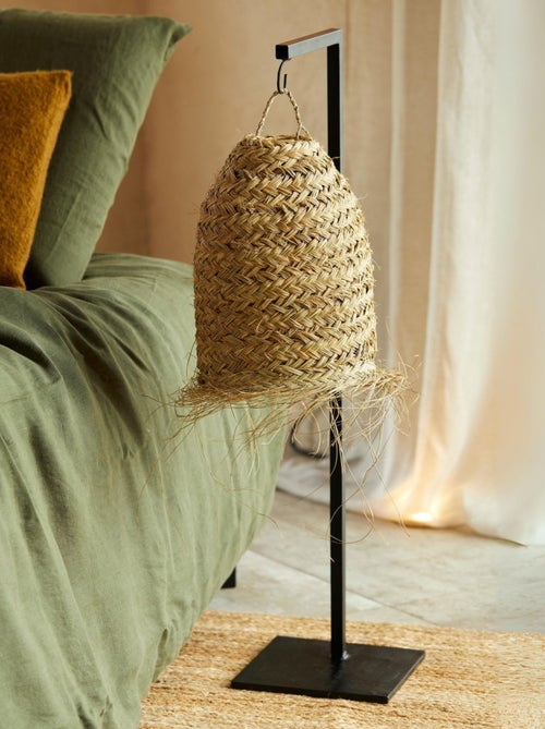 Abat-jour tube fibre de palmier - Kiabi