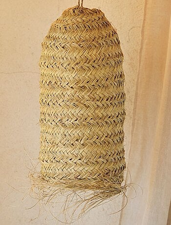 Abat-jour tube fibre de palmier