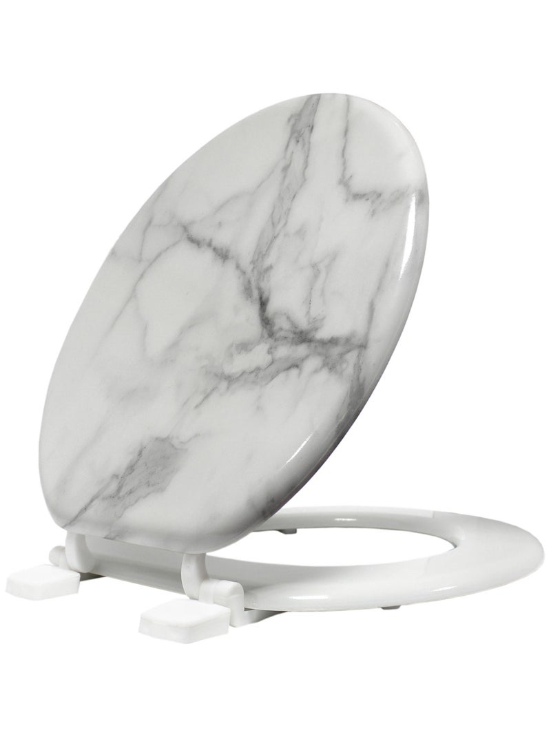 Abattant de wc  - Effet marbre Gris - Kiabi