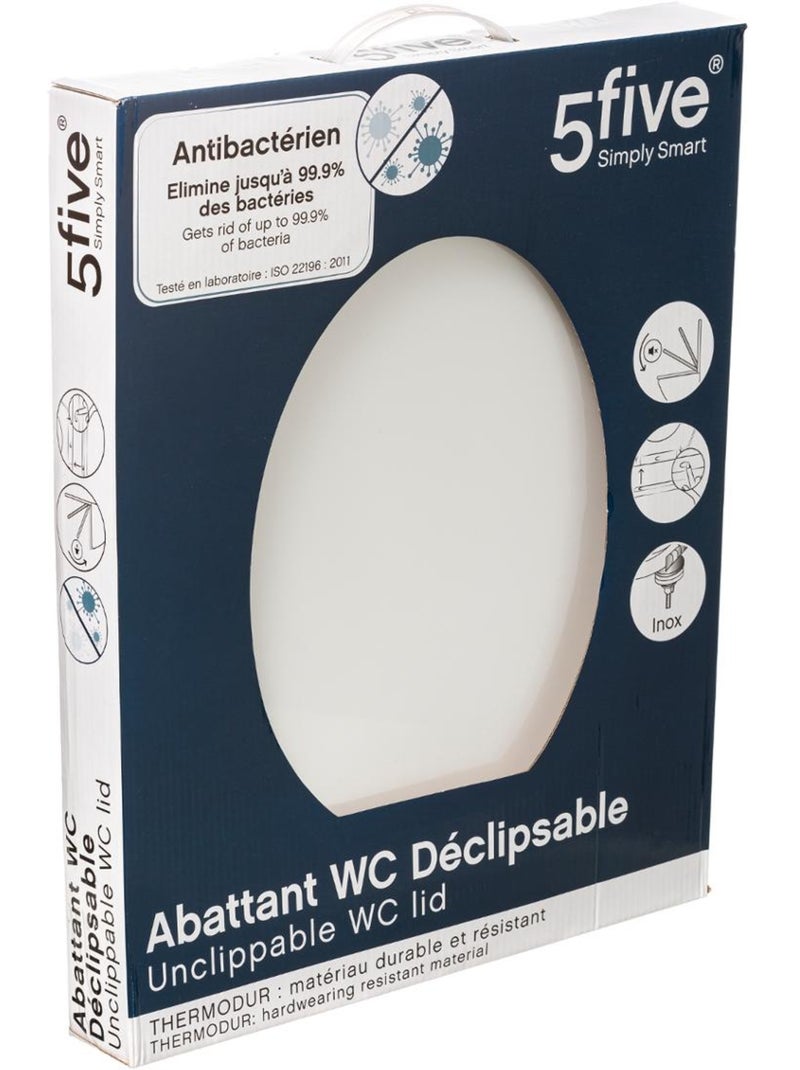 Abattant WC antibactérien Blanc - Kiabi