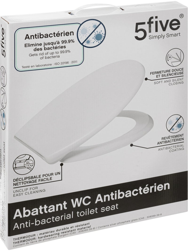 Abattant WC antibactérien Blanc - Kiabi