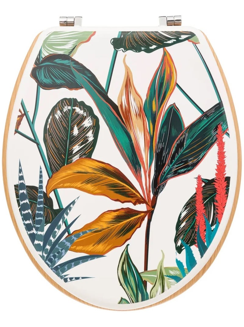 Abattant WC avec motif tropical Vert - Kiabi