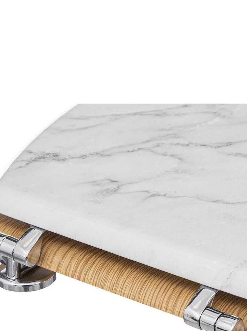 Abattant WC bois zinc Lea Blanc - Kiabi