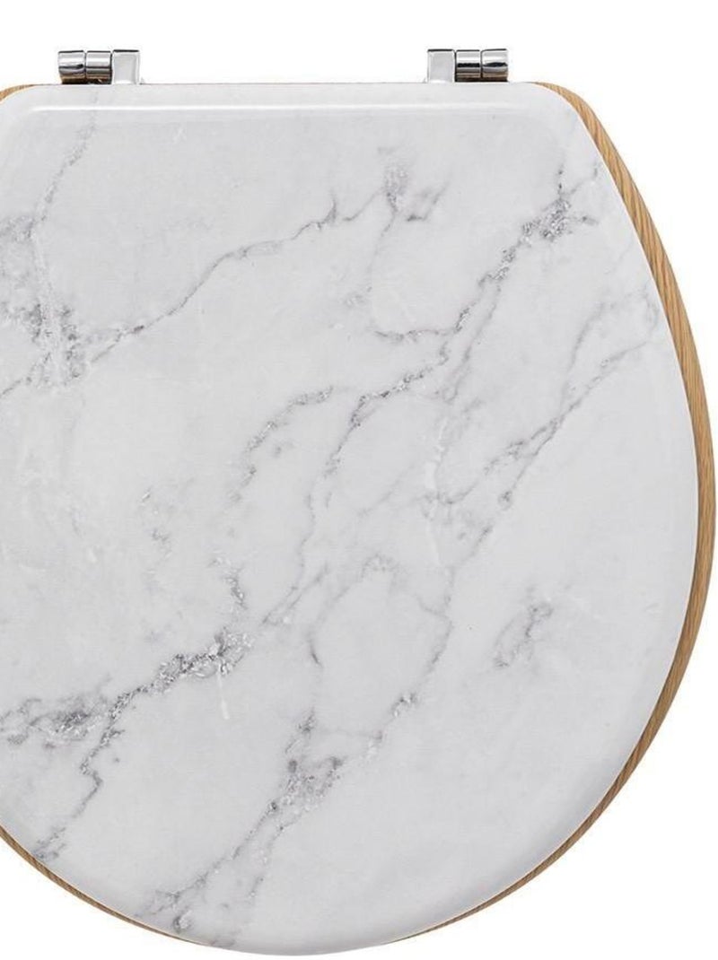 Abattant WC bois zinc Lea Blanc - Kiabi