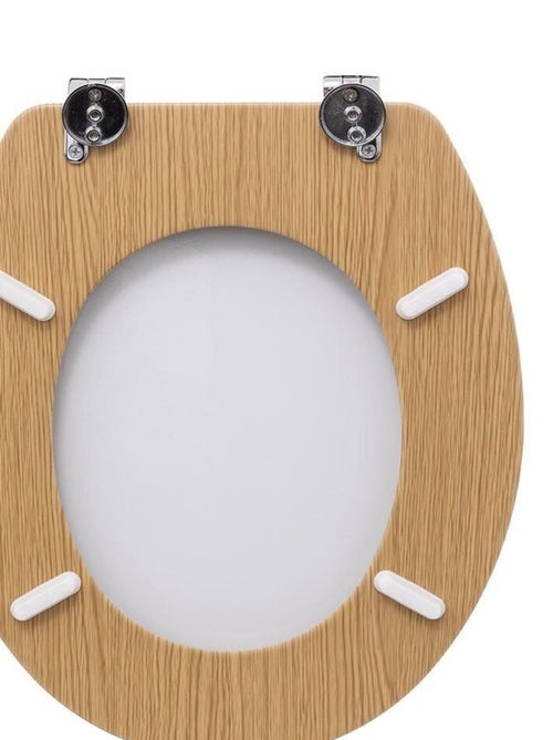 Abattant WC bois zinc Lea - Kiabi