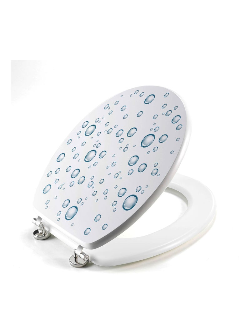 Abattant WC Bulles d eau Bleu - Kiabi