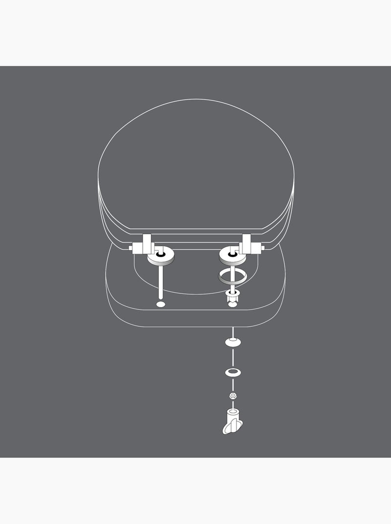 Abattant WC Bulles d eau Bleu - Kiabi