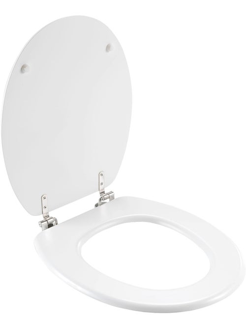 Abattant WC Bulles d'Eau MDF avec charnières métal 46 x 37 cm - Kiabi Abattant WC Bulles d'Eau MDF avec charnières métal 46 x 37 cm - Kiabi