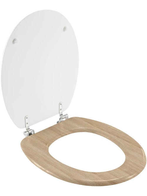 Abattant WC charnieres metal Havane - Kiabi Abattant WC charnieres metal Havane - Kiabi