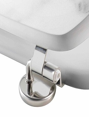 Abattant WC charnières métal imprimé MARBRE