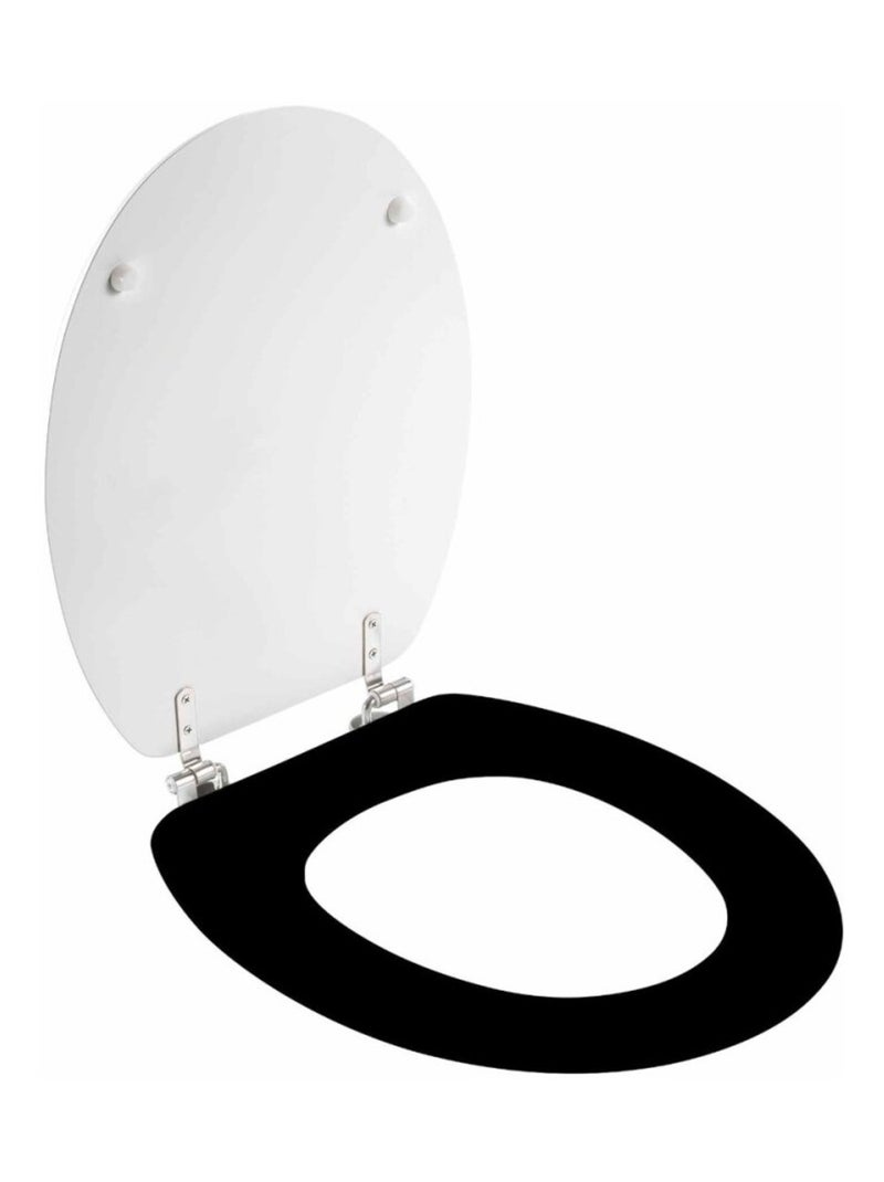 Abattant WC charnières métal ORBELLA Noir - Kiabi
