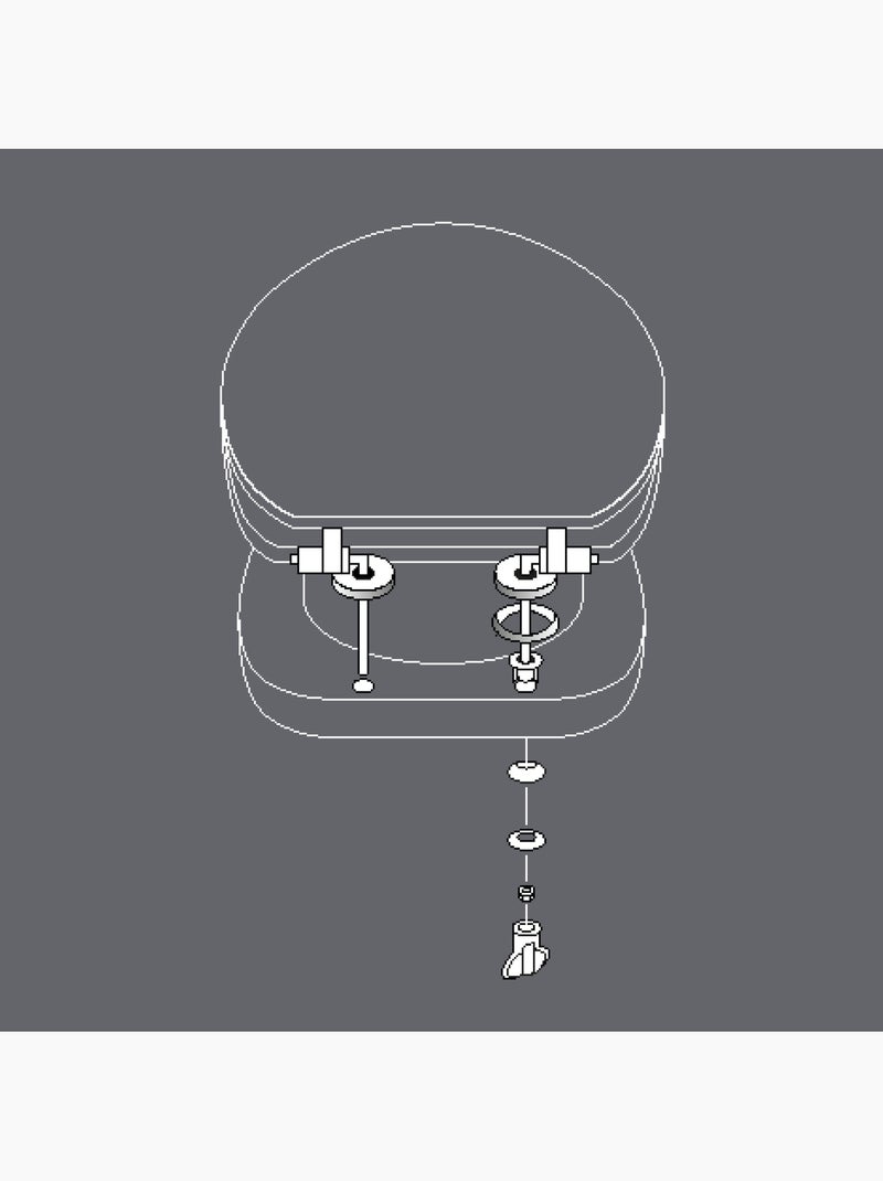 Abattant WC charnieres metal Vagabonde Vert - Kiabi