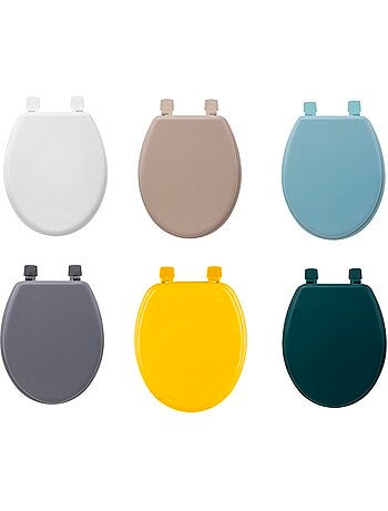 Abattant WC modèle Colors uni blanc