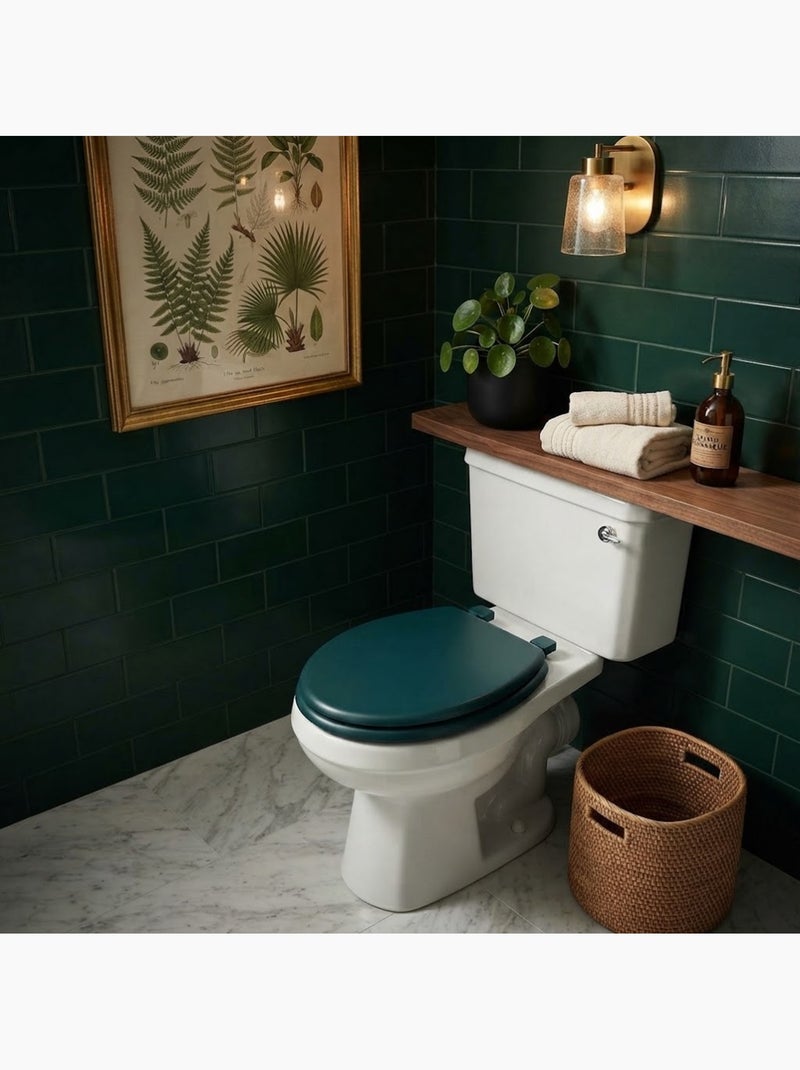 Abattant wc colors uni Bleu pétrole - Kiabi