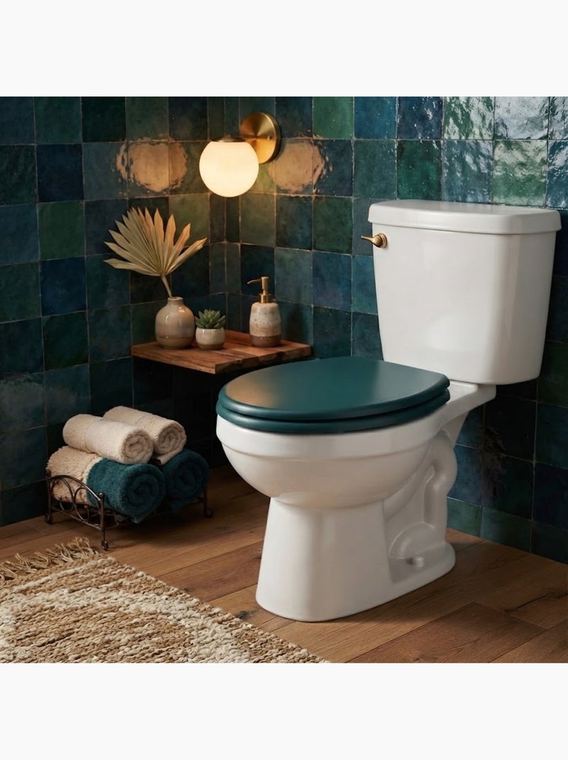 Abattant wc colors uni Bleu pétrole - Kiabi