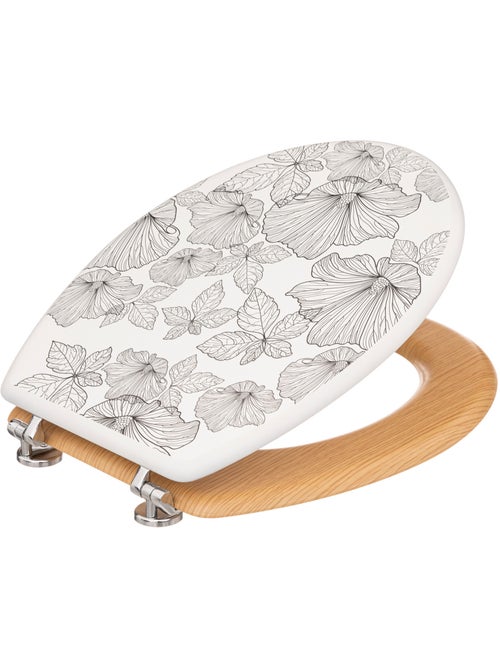Abattant WC design végétal BLACKFLORA - Kiabi