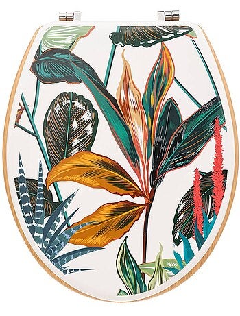 Abattant WC design végétal BLACKFLORA