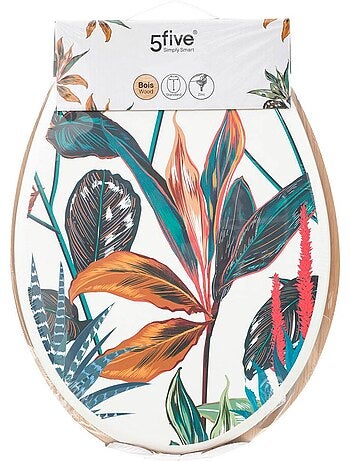Abattant WC design végétal BLACKFLORA