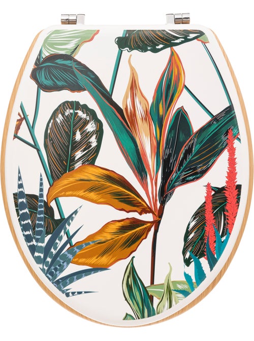 Abattant WC design végétal BLACKFLORA - Kiabi