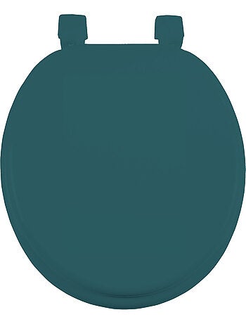 Abattant WC émeraude MDF – 47 x 37 cm – Charnières Plastiques