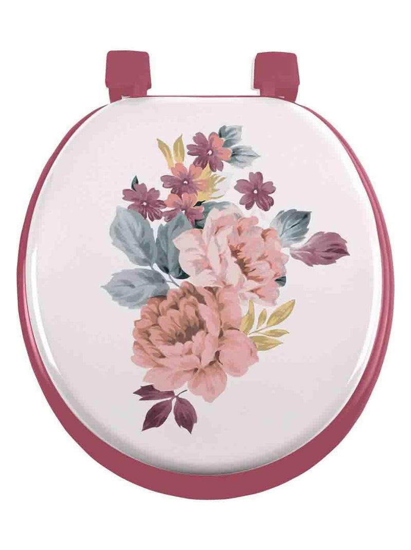 Abattant WC Fleurs Jayana Rose - Kiabi