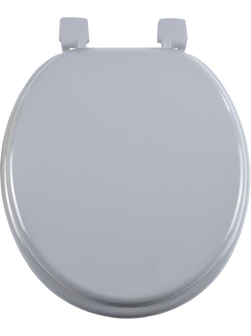 Abattant WC Gris MDF – Charnières Plastiques – 47 x 37 cm - Kiabi Abattant WC Gris MDF – Charnières Plastiques – 47 x 37 cm - Kiabi