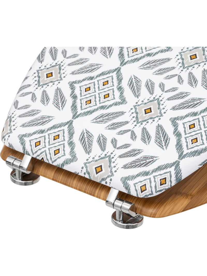 Abattant WC HAPACHE Blanc Gris - Kiabi