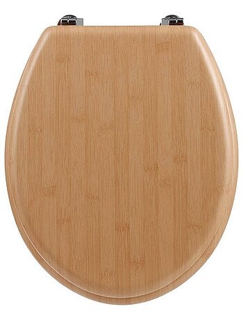 Abattant WC imitation bambou