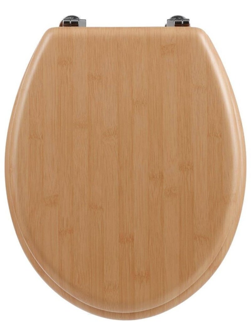 Abattant WC imitation bambou Marron - Kiabi