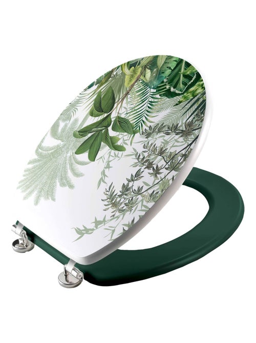 Abattant WC  imprimé tropical avec charnières métal - Kiabi