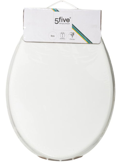 Abattant WC laqué en bois avec charnières universelles COLORAMA - Kiabi