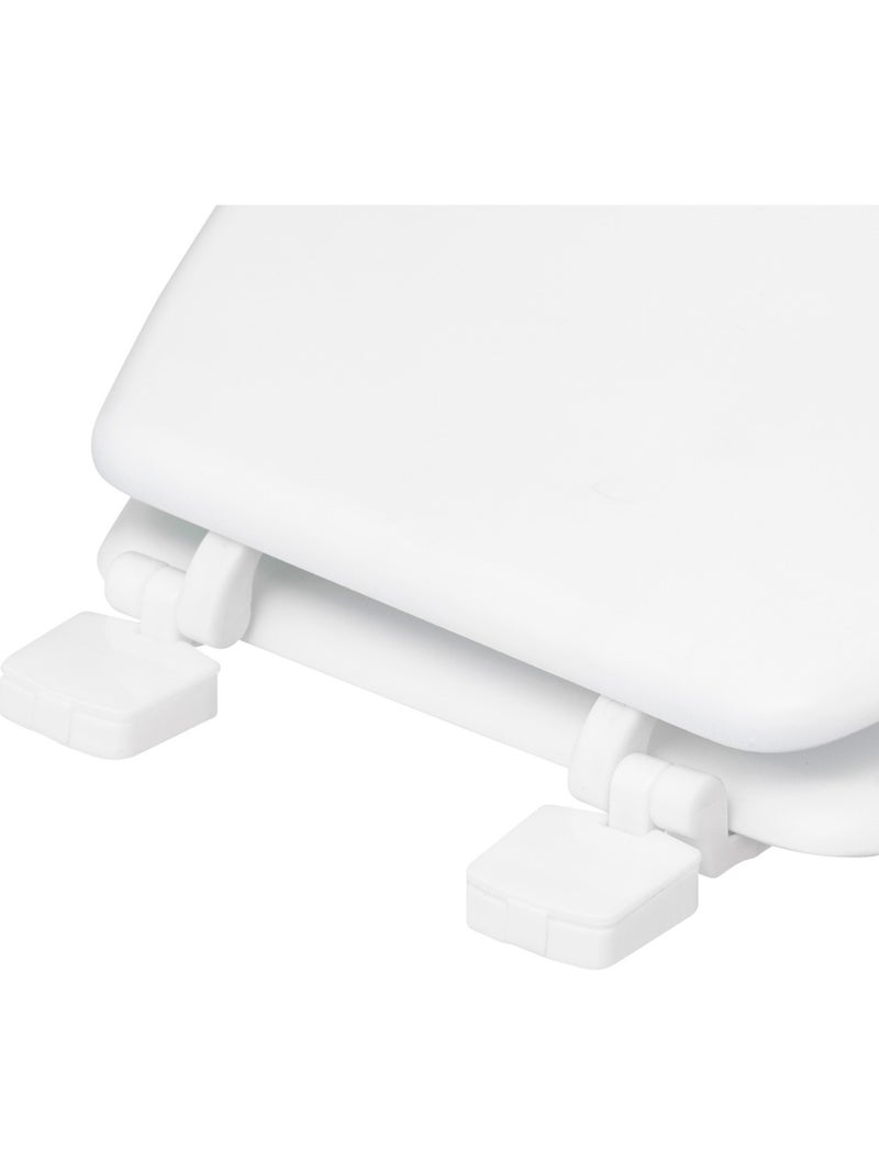 Abattant WC laqué en bois avec charnières universelles COLORAMA Blanc - Kiabi