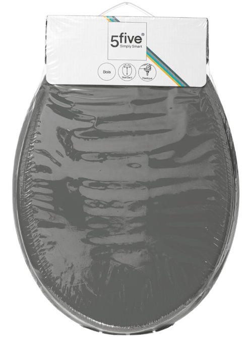 Abattant WC laqué en bois avec charnières universelles COLORAMA - Kiabi
