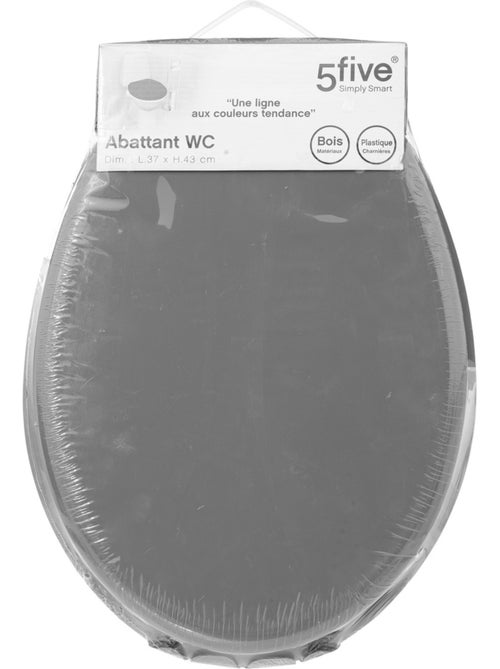 Abattant WC laqué en bois avec charnières universelles COLORAMA - Kiabi