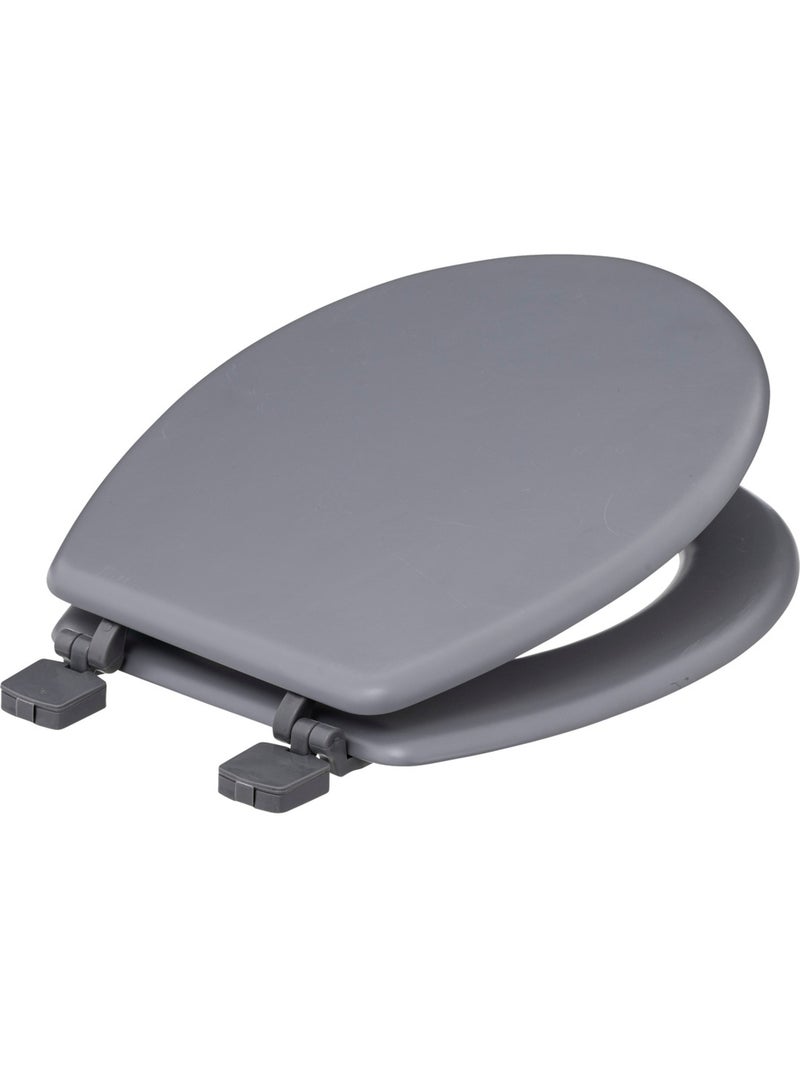 Abattant WC laqué en bois avec charnières universelles COLORAMA Gris - Kiabi