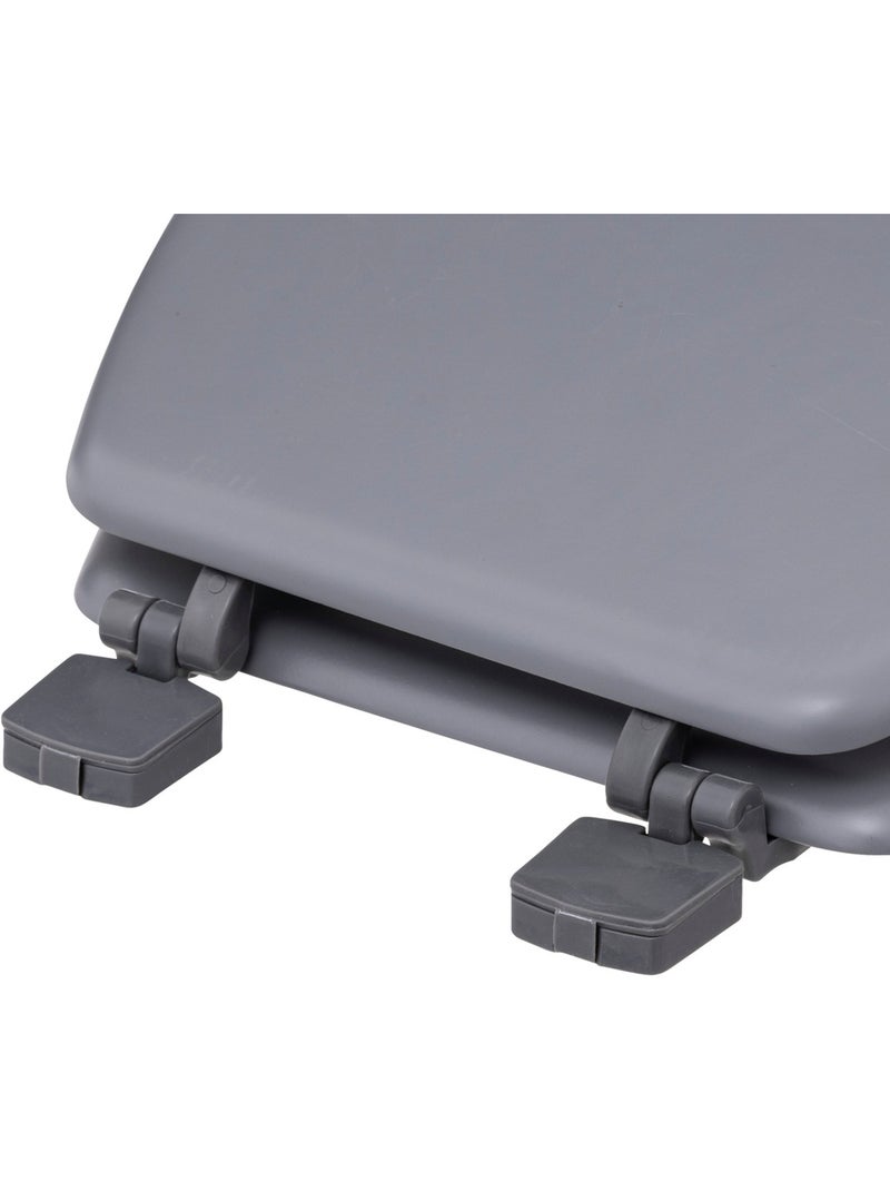 Abattant WC laqué en bois avec charnières universelles COLORAMA Gris - Kiabi