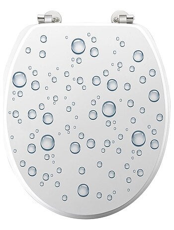 Abattant WC MDF charnières métal Bubble