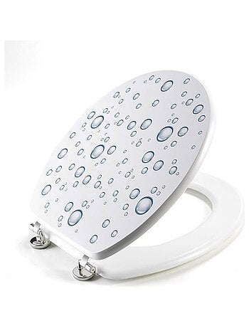 Abattant WC MDF charnières métal Bubble