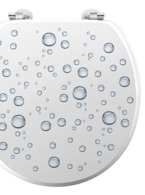 Abattant WC MDF charnières métal Bubble - Kiabi
