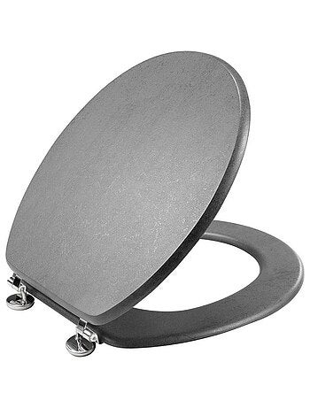 Abattant WC MDF charnières métal effet béton Alium