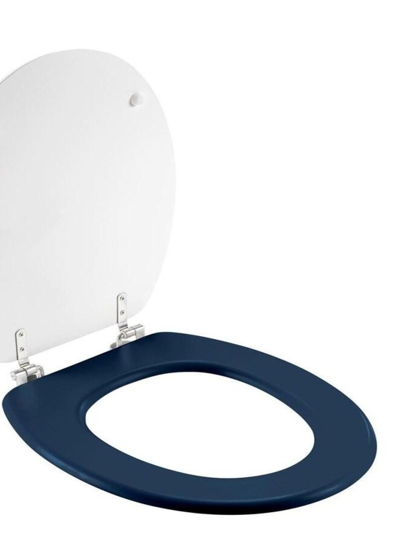 Abattant WC MDF charnières métal Labyrinthe Blanc - Kiabi