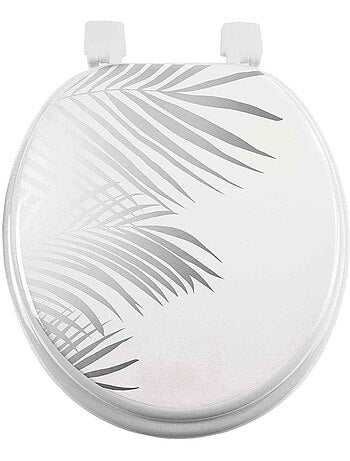 Abattant WC MDF Orbella blanc argent