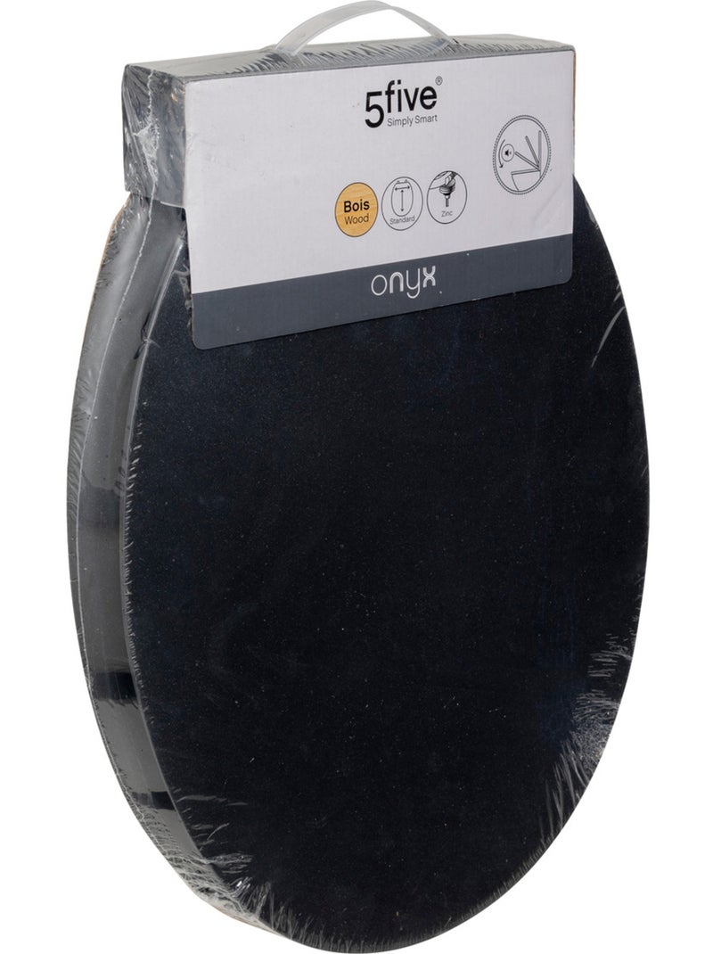 Abattant WC ONYX Noir - Kiabi