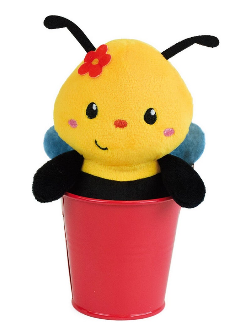 Abeille Silence ca pousse pot du jardinier avec peluche Abeille  et  graines de Colza- Haut 13 cm Multicolore - Kiabi